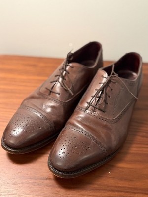Crockett & Jones for Sid Mashburn Oxford Lace-Ups Mid-Brown Size 12