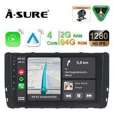 2+64GB Android 15 Autoradio CarPlay GPS Navi+ Kamera für VW T6.1 Transporter