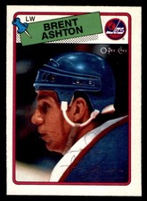1988 OPC O-Pee-Chee Hockey #128 Brent Ashton Signed Autograph (no COA)