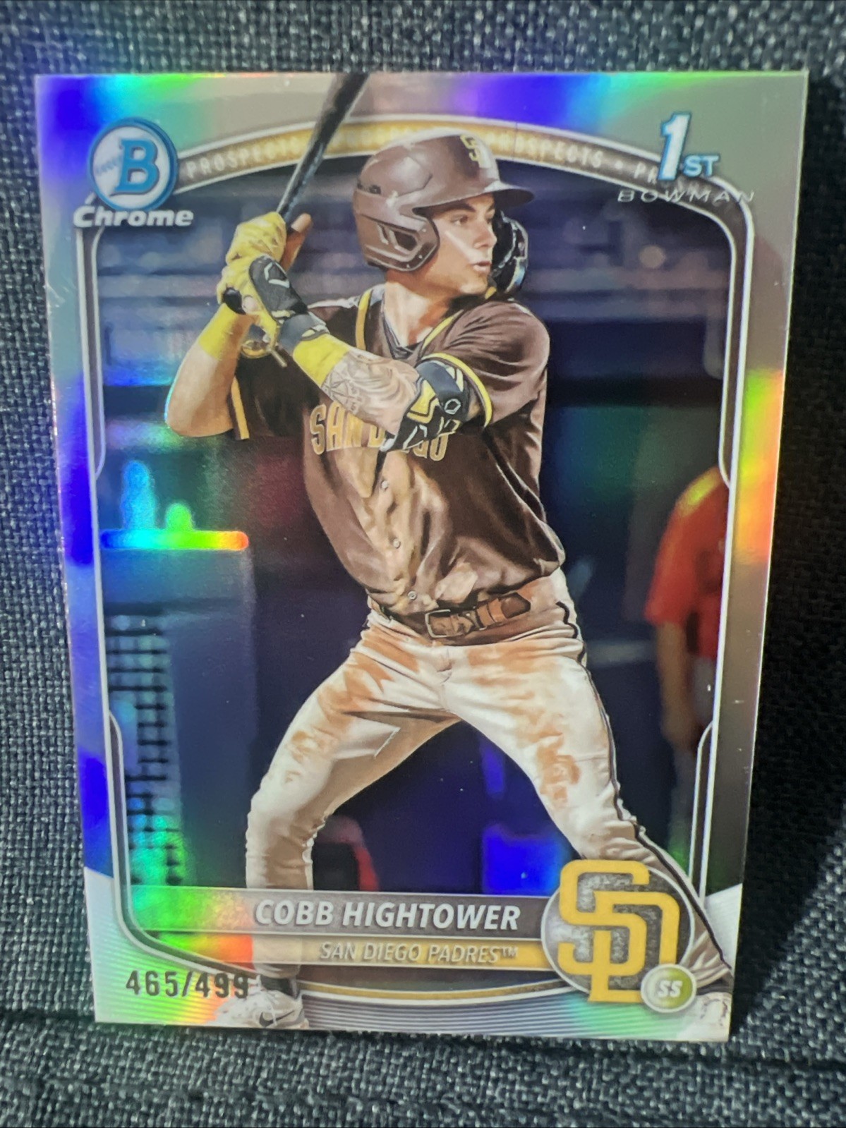 2025 Bowman - Chrome Prospects Cobb Hightower #BCP-104 Refractor /499 (RC)