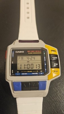 White Casio CMD-10 Remote Control Watch module 1028 Japan Only