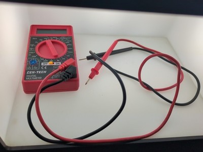 Cen-Tech 90899 Red Black 7-Function Digital Multimeter