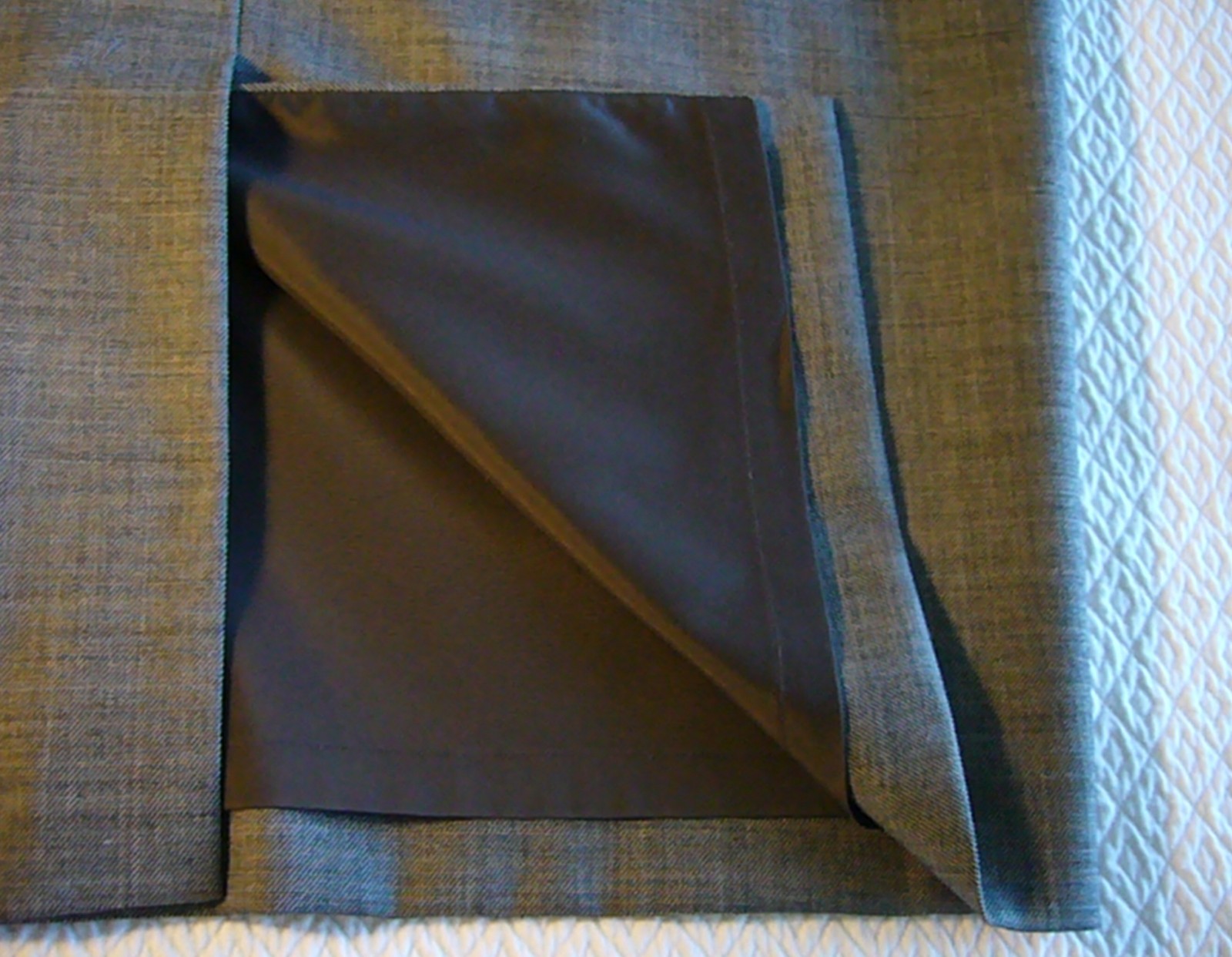 Ann Taylor gray subtle pattern lined midweight wo… - image 9