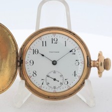 18s 1885 Waltham Farmhouse 15 Jewel Hunter Pocket Watch W.W.Co. 20 Year GF