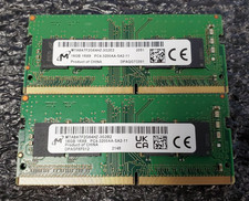 32GB 2x16GB Micron PC4-25600 DDR4-3200 Laptop RAM MTA8ATF2G64HZ-3G2B E 2