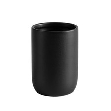Bathroom Ceramic Toothbrush Cup, Matte Black Toothbrush Cup Holder, Bathroom ...