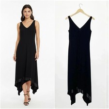 David Meister Black Sleeveless Cocktail Dress Size 6