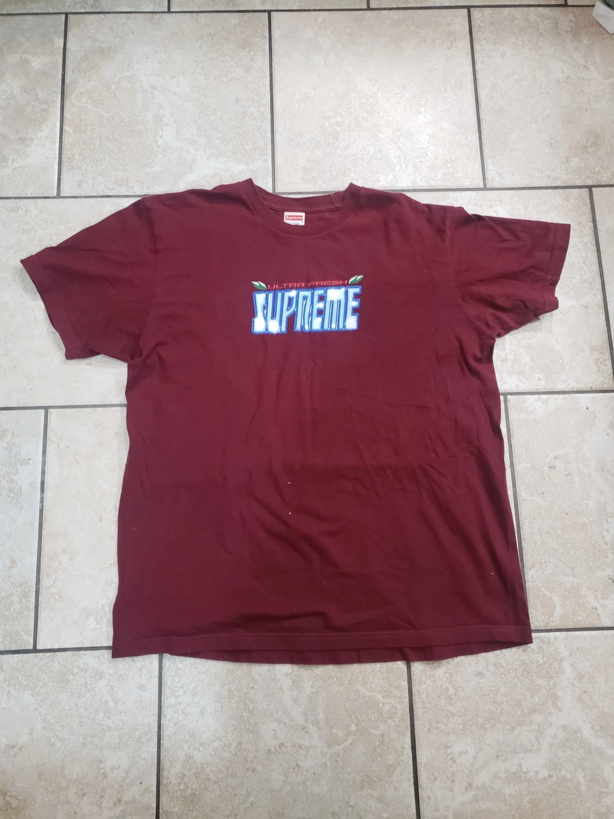Tee shirt bordeaux Supreme Ultra Fresh de la collection FW20   Large