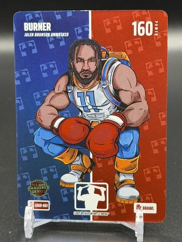2026 Bo Jackson Battle Arena “Burner” Logofoil SP Jalen Brunson Unmasked