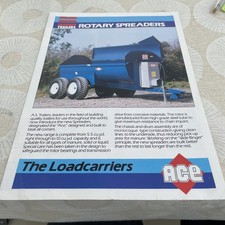 Marston AS-Trailers -rotary spreader  4 page brochure & specs