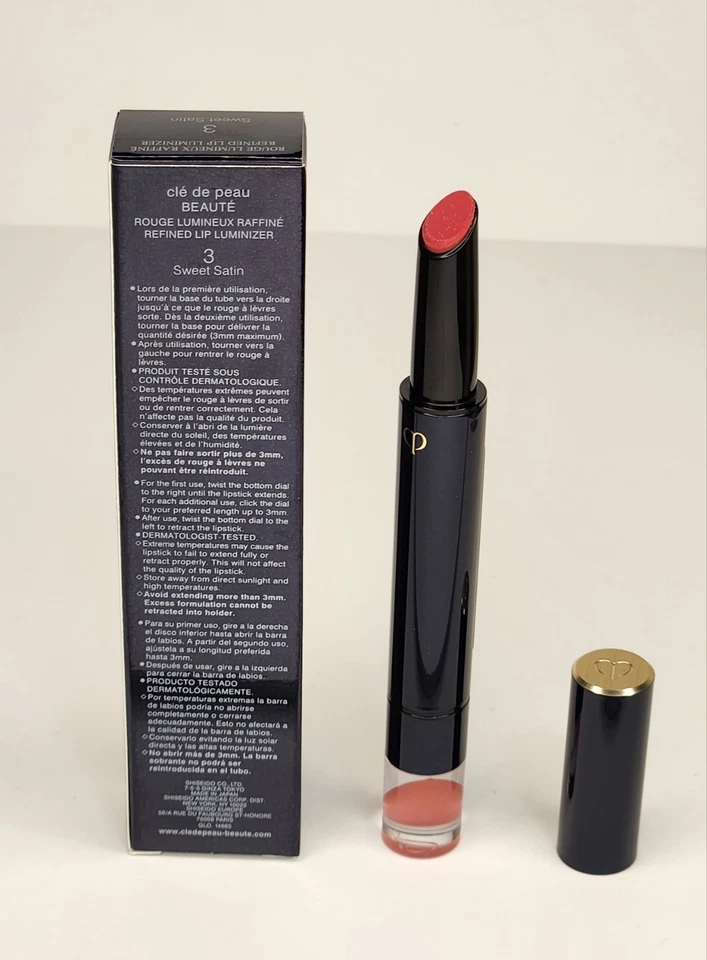 cle de peau Beaute refined lip luminizer 3 SWEET SATIN full size New In Box - Image 3 of 4