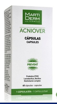 MartiDerm Acniover Capsules 60 Caps | Prebiotics & Multivitamin Complex