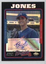 2005 Topps Chrome Update & Highlights Black Refractor /200 Beau Jones Auto 0o48