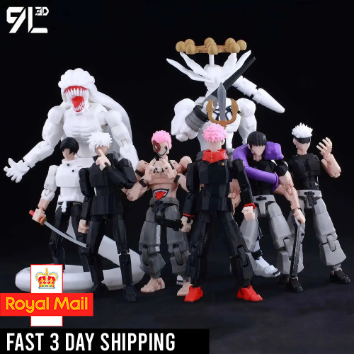 Figura de acción móvil JJK Sukuna Gojo Yuji Yuta impresa en 3D maniquí 13