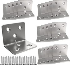 Silver Stainless Steel Corner Bracket,Joint Right Angle Bracket,L Shape Heavy Du