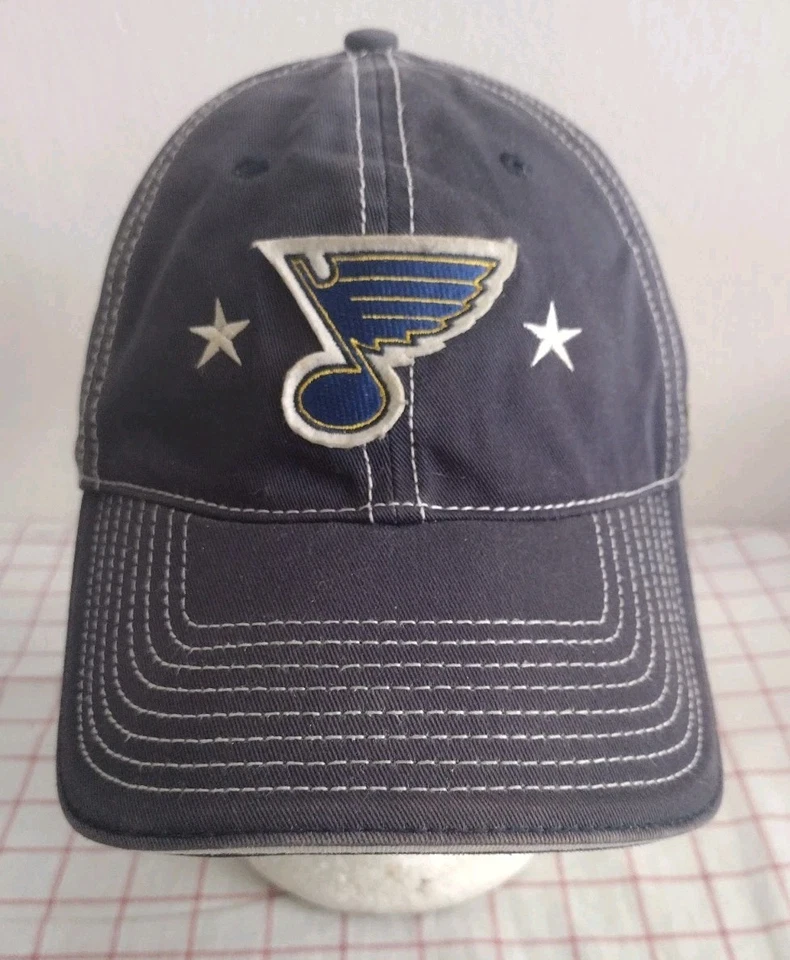 Gorra de hockey St Louis Blues NHL azul para hombre ajustable bordada CCM clásicos Foto 2 de 4