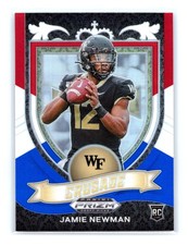 2021 Panini Prizm DP Collegiate #174 Jamie Newman RC Red White & Blue Prizm
