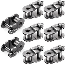 8Pcs 40 Roller Chain Offset Link, Carbon Steel Crank Link, Standard Chain End C