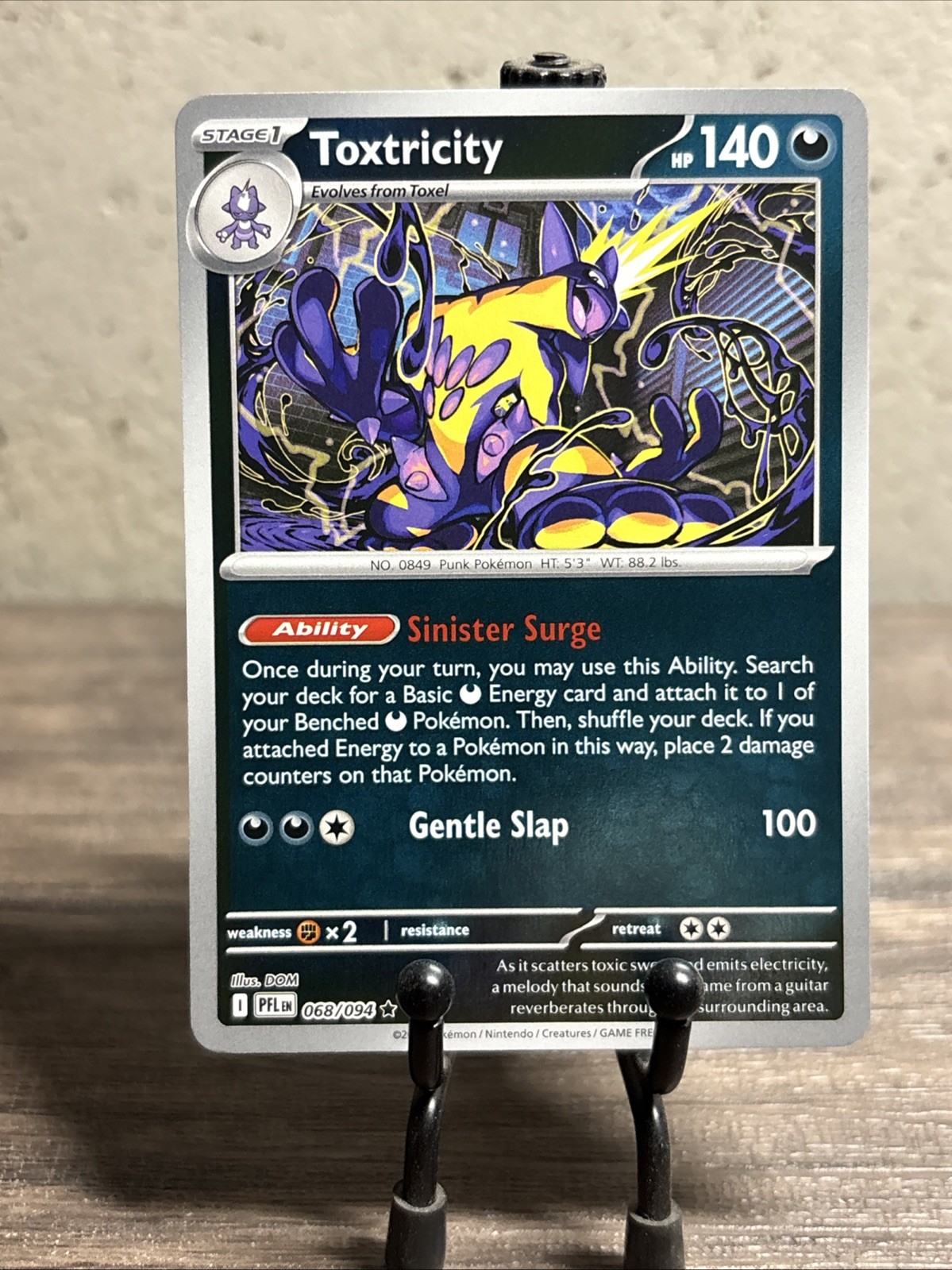 Toxtricity 068/094 Me02: Phantasmal Flames Reverse Holo Rare-Fast Shipping-NM!!