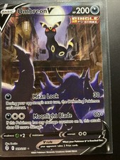 Carta Pokémon Umbreon v Holo Ultra Rara TCG Cieli in Evoluzione 189/203