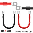 6 AWG Gauge Custom Battery Cable Copper Car Solar Power Wire Inverter Welding