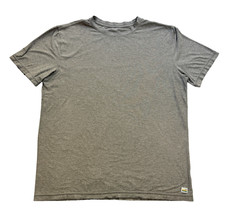 Vuori Strato Tech T Shirt Mens Large Gray Heather Performance