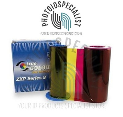 Zebra 800012-445 YMCK True Colours iSeries 4 panel color Ribbon -625 Prints  