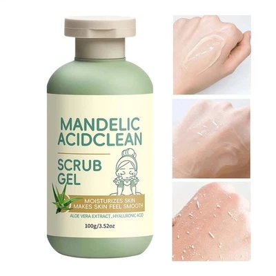 100g Mandelic Acid Facial Skin Exfoliating Scrub Gel Körperpeeling Reinigung - Bild 1 von 4