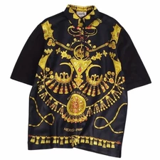 Hermes Vintage Shirt Short Sleeve Silk Switch Knit Top Women's M Used MOLO-0