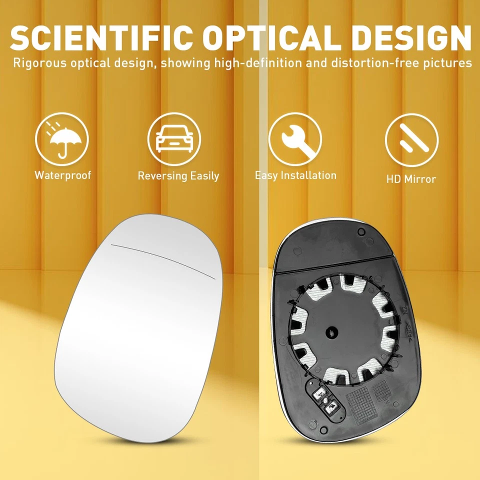 Espejo retrovisor lateral del conductor vidrio térmico para BMW E81 E90 E91 E92 325i 328i 335i 09-11 BA Foto 2 de 4