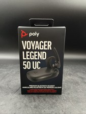 NEW Plantronics Poly Voyager Legend 50 UC Wireless Bluetooth Headset - Black