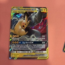 Pikachu & Zekrom GX Holo Ultra Rare SM - Team Up 33/181 NM on eBay