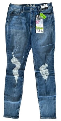 Rewash Junior's THE STEVIE High Rise Skinny Jeans Stretch Distressed Size 11/30