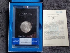 1884 CC CARSON CITY GSA HOARD NGC MS64 MORGAN & GSA Box