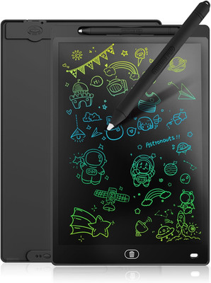 Genialba LCD Schreibtafel 12 Zoll, Buntes LCD Schreibtablett, Kindergeschenk, LC