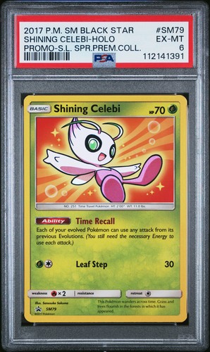 Shining Celebi graded PSA 6 for sale on eBay