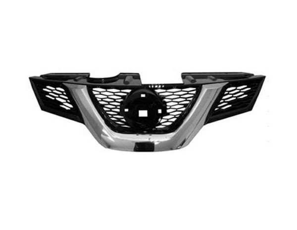 Gitter Grill Vorne Nissan X-TRAIL 2014-2017 VERCHROMT-SCHWARZ MIT Kamera-image
