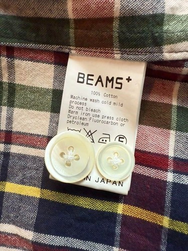 BEAMS PLUS Madras Check Blazer Jacket Size S Cotton Men's Jacket - Picture 10 of 14