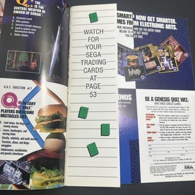 Sega Visions Magazine Winter 1990/1991 COMPLETE with Inserts + Cards!