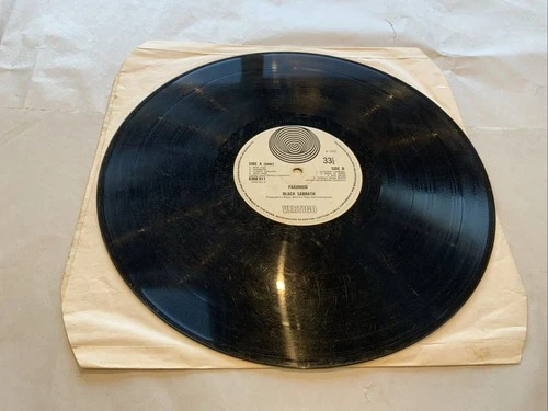 Black Sabbath Paranoid Vertigo 6360 011 Uk 1st Press? No Cover Sleeve