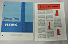 2 1970s Extension Home Economic U.S Dept. of Agriculture Sewing Hems/Seams