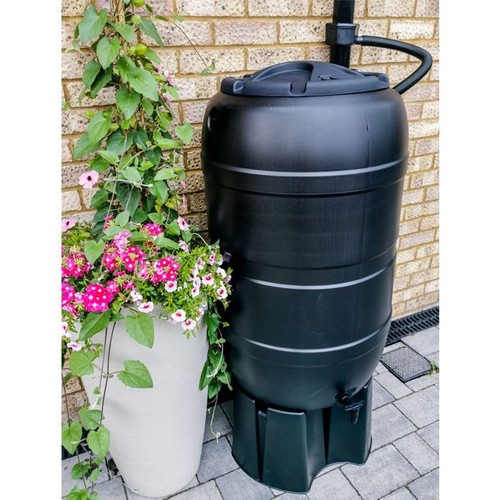 Ward Black Plastic Water Butt Kit inc Stand, Tap & Fittings - 210 Litre GN335 - Picture 3 of 6