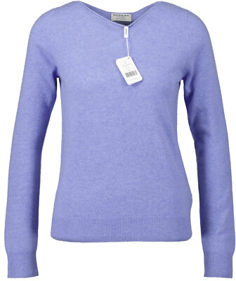 NEU! Repeat Damen Feinstrick Langarm Pullover aus Wolle, hell blau , Gr. 36