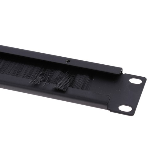 Brush Panel 19" 1U Server Cable Management Rack Mount Bar Slot - Picture 9 of 9