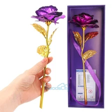 Enchanted Forever Rose Flower In Dome Glass LED Night Light Anniversaries Gift