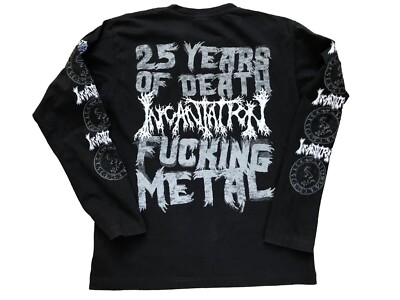 Incantation Long Sleeve Tee Death Metal Shirt Jersey Over Print