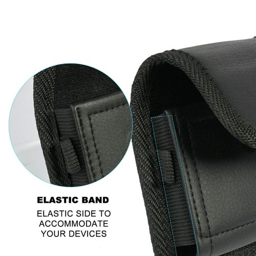 For Samsung Galaxy Z Flip3 5G Leather Vertical Belt Loop Clip Pouch Nylon Case - Picture 5 of 8