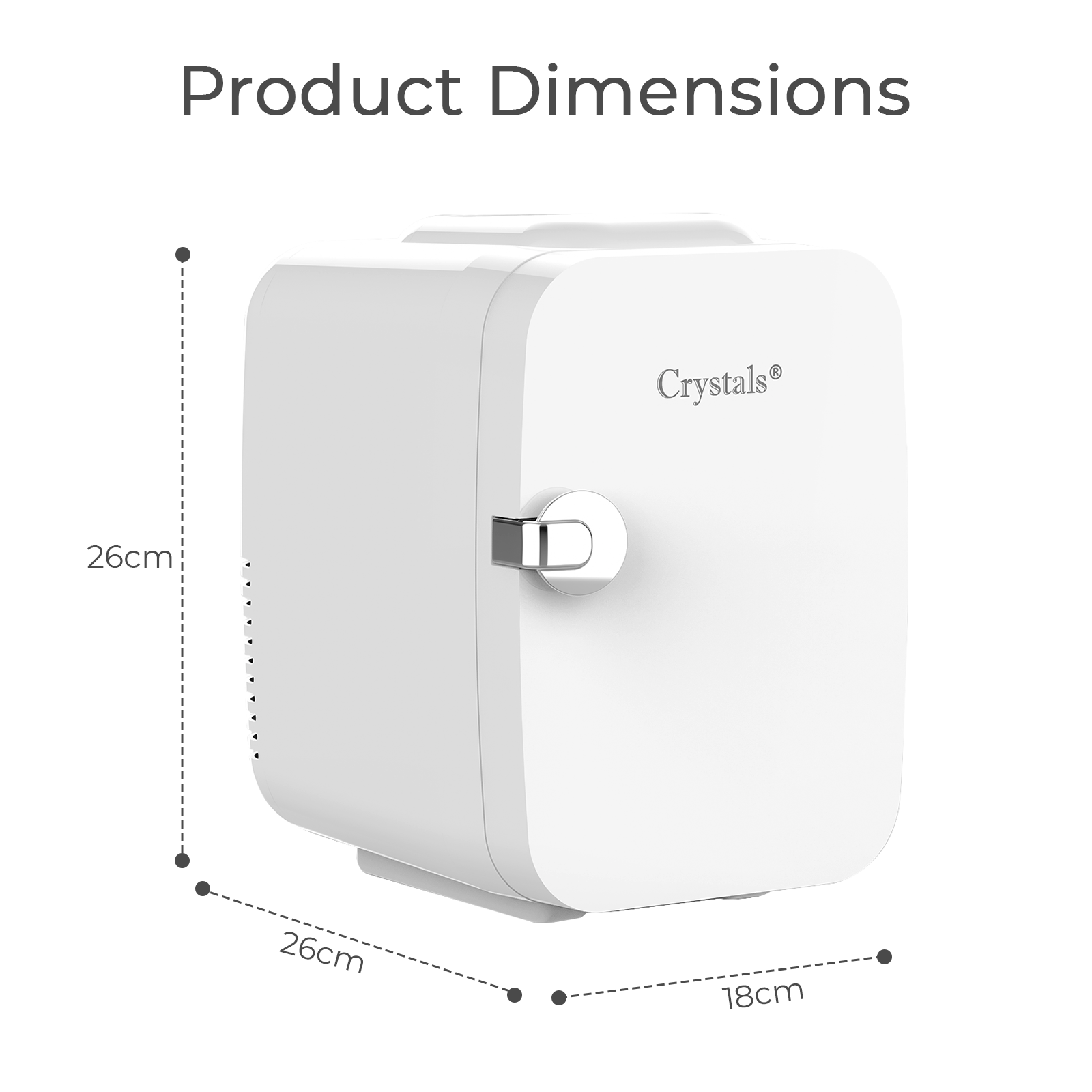 4L Portable Mini Fridge Table Top Electric Small Cooler Bedroom Ice Box