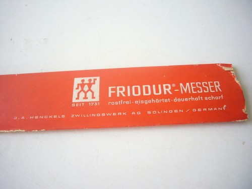 J A Henckels Solingen Germany Vintage Schneide-/ Tranchiermesser UNBENUTZT breite Klinge - Bild 9 von 9