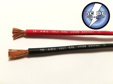 AUTOMOTIVE WIRE 10 AWG HIGH TEMP GXL 25 FT BLACK 25 FT RED WITH LEGEND PRINT